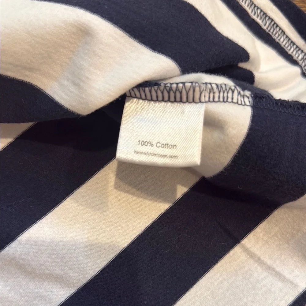 Hanna Andersson Navy & White Sleeveless Crew Neck Nautical Sundress 100% Cotton - Picture 5 of 7